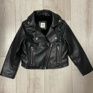 Gap Kids faux leather / fur jacket